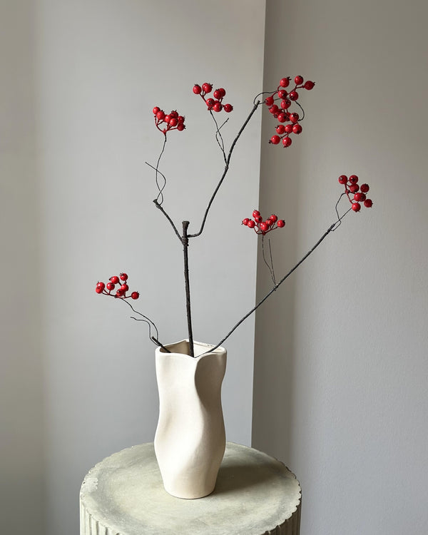 Artificial Berry Branch - red
