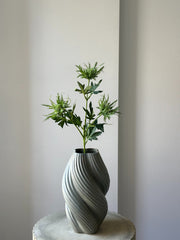 Kunstig grøn mandstro (eryngium) stilk fra Bloomgaard