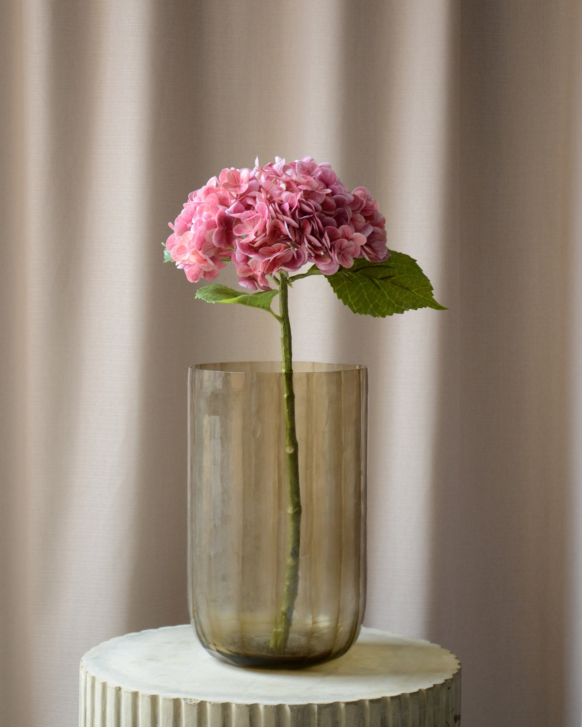 Kunstig pink hortensia fra Bloomgaard