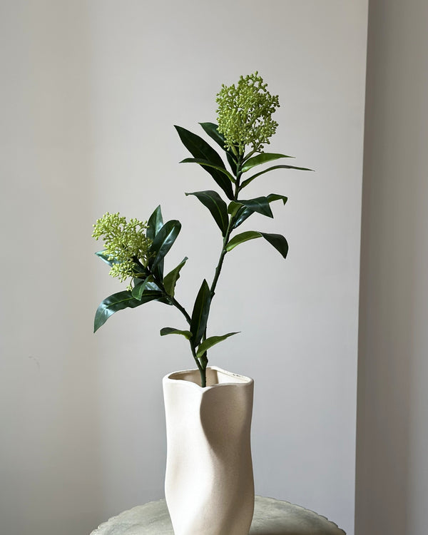 Kunstig Skimmia - grøn